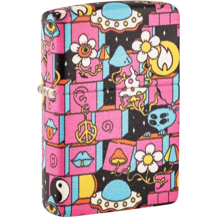 Zippo accendino 48779 Abstract , si illumina al buio